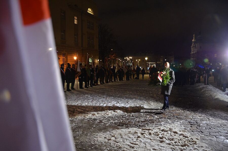 Dzień Pamięci Ofiar Stanu Wojennego. Uroczystości w Krakowie. Fot. Janusz Ślęzak (IPN)