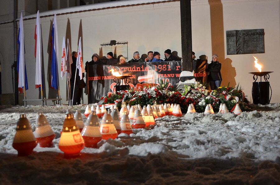 Dzień Pamięci Ofiar Stanu Wojennego. Uroczystości w Krakowie. Fot. Janusz Ślęzak (IPN)
