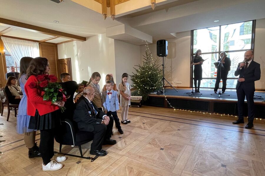 Setne urodziny kpt. Jana Brzeskiego. Fot. Bogdan Wielgat