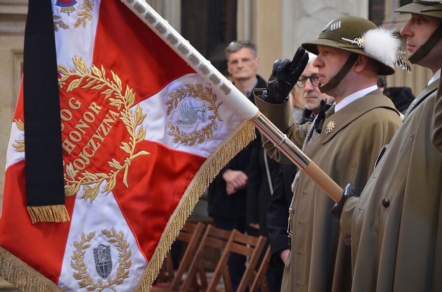 W Krakowie pochowano płk. prof. Wojciecha Narębskiego. Fot. Janusz Ślęzak (IPN)