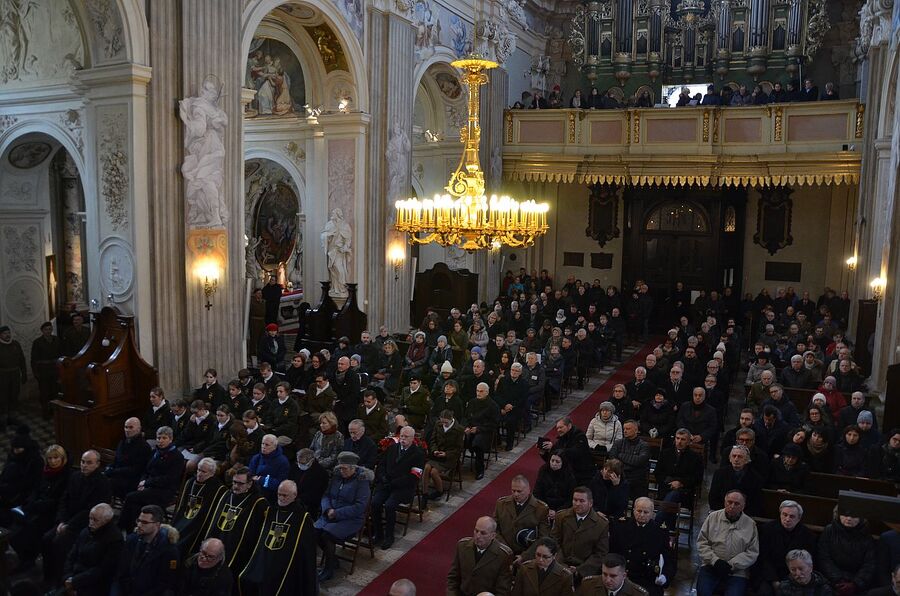 W Krakowie pochowano płk. prof. Wojciecha Narębskiego. Fot. Janusz Ślęzak (IPN)