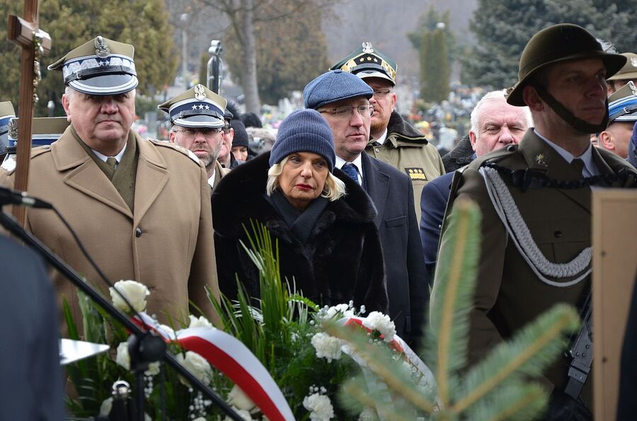 W Krakowie pochowano płk. prof. Wojciecha Narębskiego. Fot. Janusz Ślęzak (IPN)