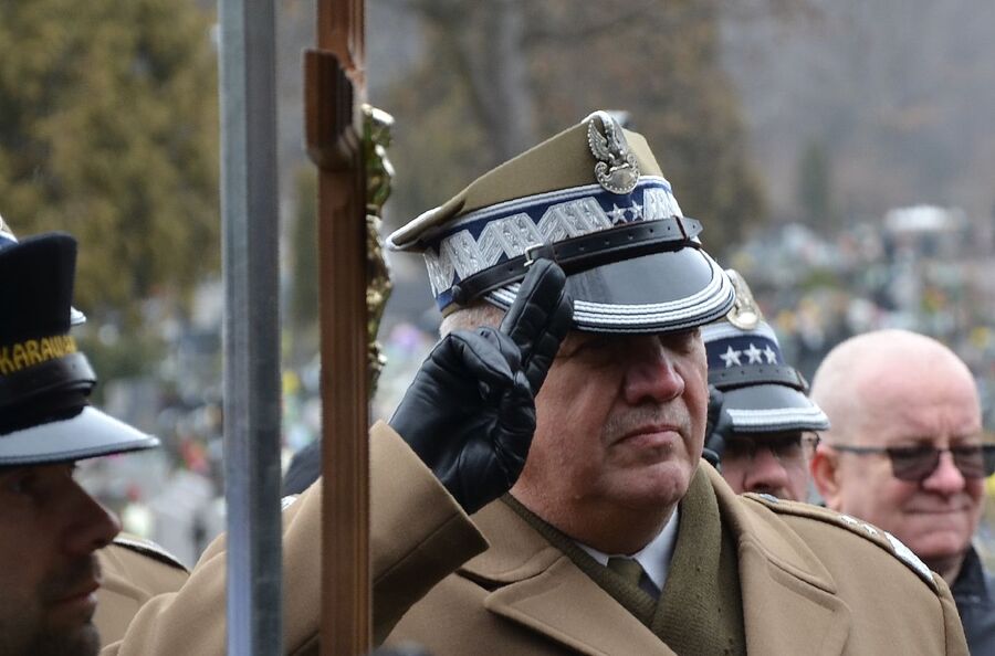 W Krakowie pochowano płk. prof. Wojciecha Narębskiego. Fot. Janusz Ślęzak (IPN)