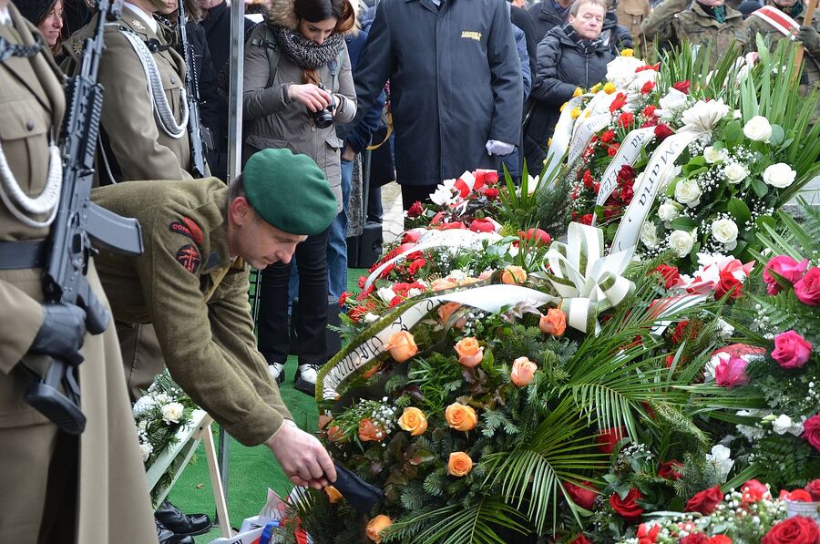 W Krakowie pochowano płk. prof. Wojciecha Narębskiego. Fot. Janusz Ślęzak (IPN)