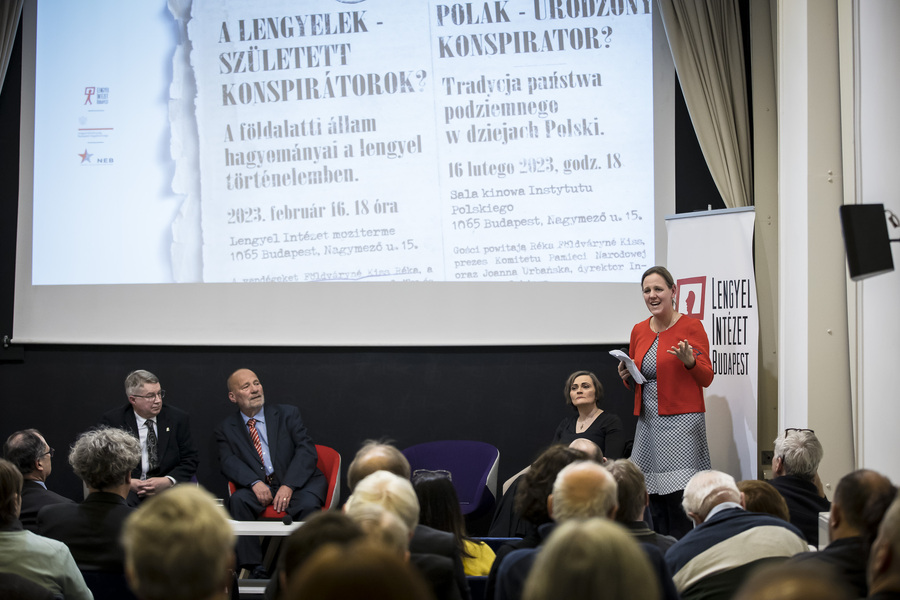 Wykład dr. Wojciecha Frazika. Fot. Instytut Polski w Budapeszcie