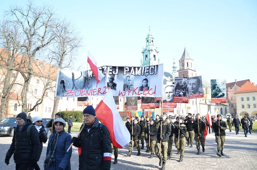 Narodowy Dzień Pamięci Żołnierzy Wyklętych. Uroczystości w Krakowie. Fot. Janusz Ślęzak (IPN)