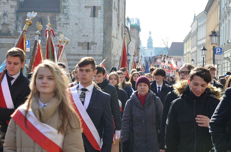 Narodowy Dzień Pamięci Żołnierzy Wyklętych. Uroczystości w Krakowie. Fot. Janusz Ślęzak (IPN)
