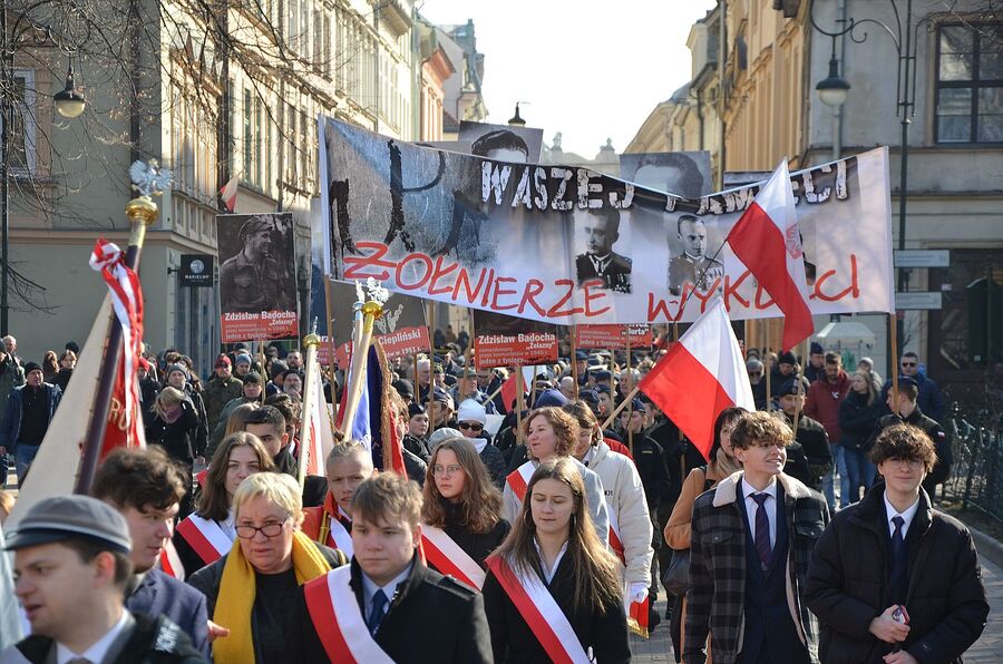 Narodowy Dzień Pamięci Żołnierzy Wyklętych. Uroczystości w Krakowie. Fot. Janusz Ślęzak (IPN)