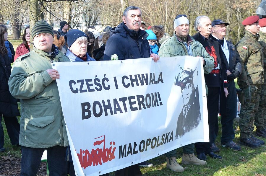 Narodowy Dzień Pamięci Żołnierzy Wyklętych. Uroczystości w Krakowie. Fot. Janusz Ślęzak (IPN)