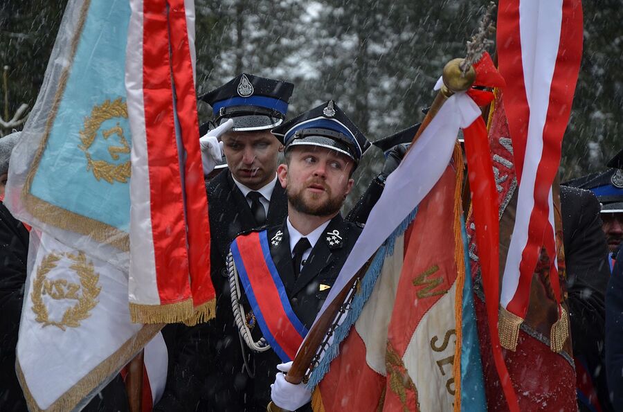 Odsłonięcie pomnika Jana Sałapatka „Orła” w Bogdanówce. Fot. Janusz Ślęzak (IPN)