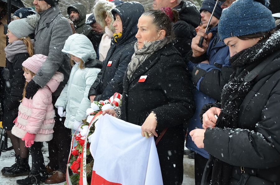 Odsłonięcie pomnika Jana Sałapatka „Orła” w Bogdanówce. Fot. Janusz Ślęzak (IPN)