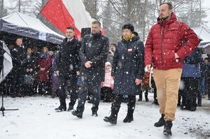 Odsłonięcie pomnika Jana Sałapatka „Orła” w Bogdanówce. Fot. Janusz Ślęzak (IPN)