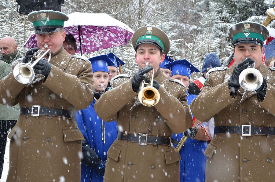 Odsłonięcie pomnika Jana Sałapatka „Orła” w Bogdanówce. Fot. Janusz Ślęzak (IPN)