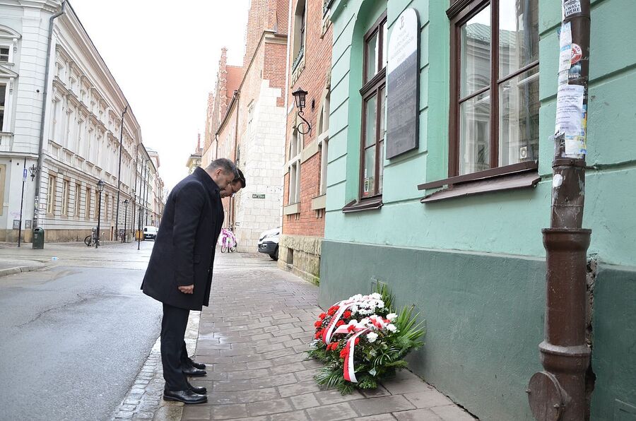 Kraków. Narodowy Dzień Pamięci Polaków ratujących Żydów pod okupacją niemiecką. Fot. Janusz Ślęzak (IPN)