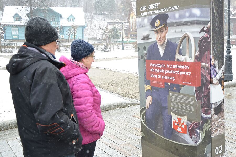 W Krynicy stanęła wystawa „Szlaki Nadziei. Odyseja Wolności”. Fot. Janusz Ślęzak (IPN)