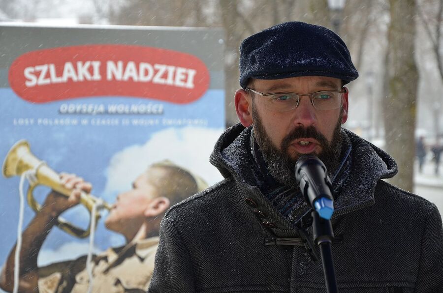 W Krynicy stanęła wystawa „Szlaki Nadziei. Odyseja Wolności”. Fot. Janusz Ślęzak (IPN)