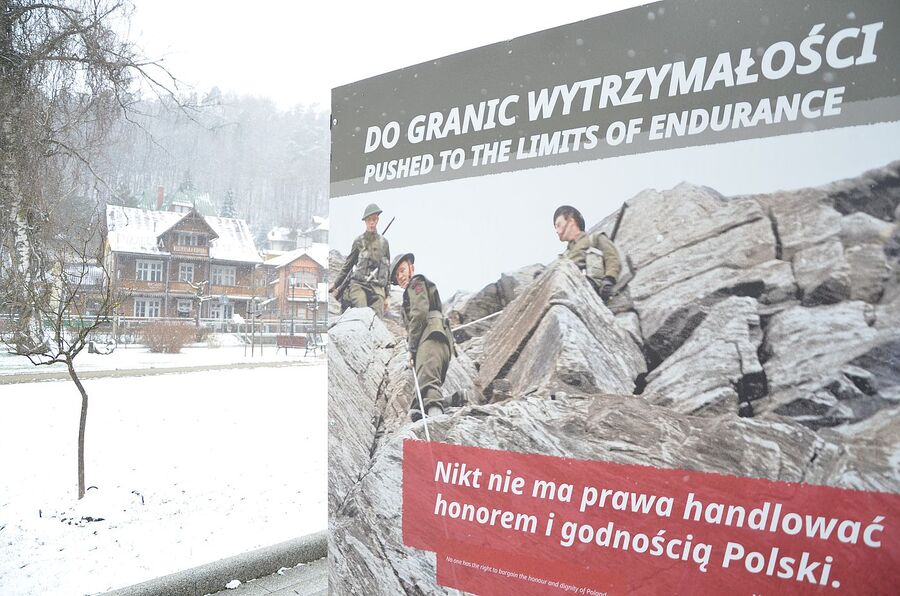 W Krynicy stanęła wystawa „Szlaki Nadziei. Odyseja Wolności”. Fot. Janusz Ślęzak (IPN)