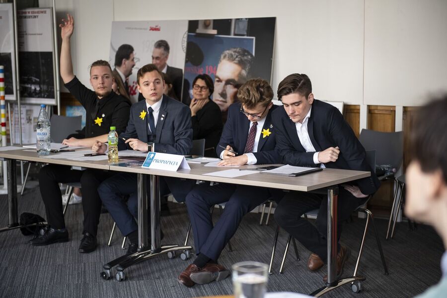 Finał VIII Małopolskiego Turnieju Debat Historycznych IPN. Fot. Agnieszka Masłowska (IPN)