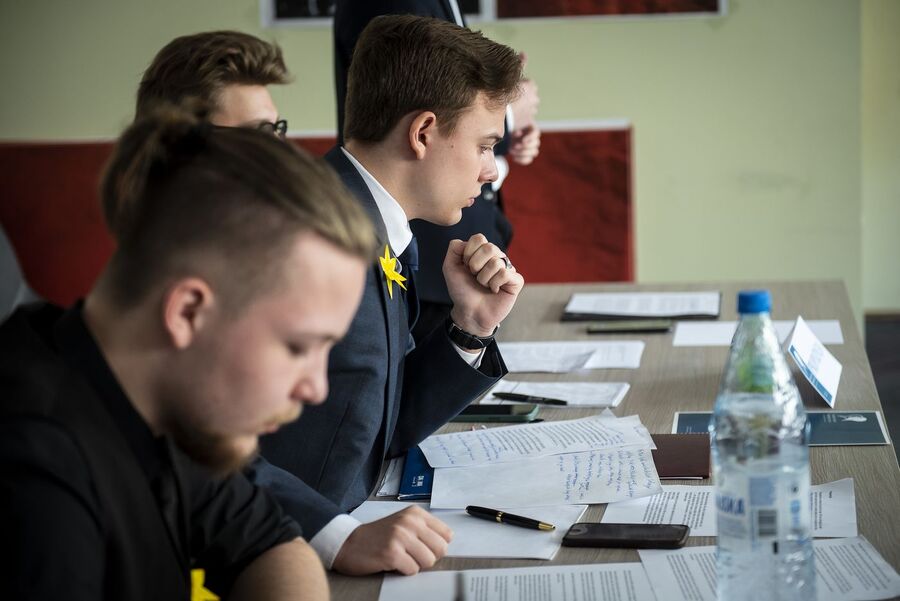 Finał VIII Małopolskiego Turnieju Debat Historycznych IPN. Fot. Agnieszka Masłowska (IPN)