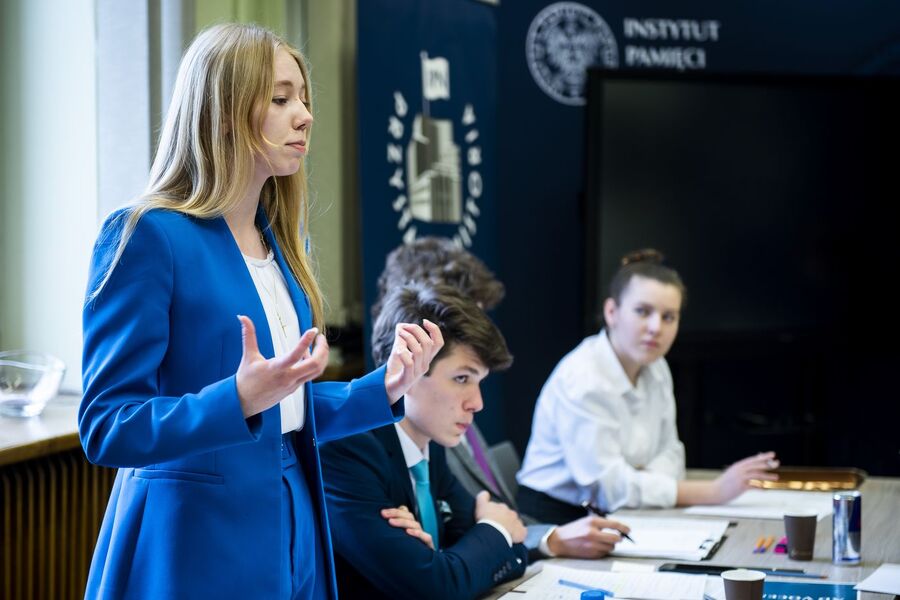 Finał VIII Małopolskiego Turnieju Debat Historycznych IPN. Fot. Agnieszka Masłowska (IPN)