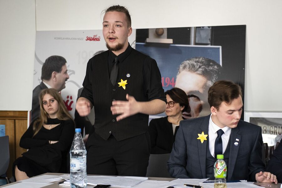 Finał VIII Małopolskiego Turnieju Debat Historycznych IPN. Fot. Agnieszka Masłowska (IPN)