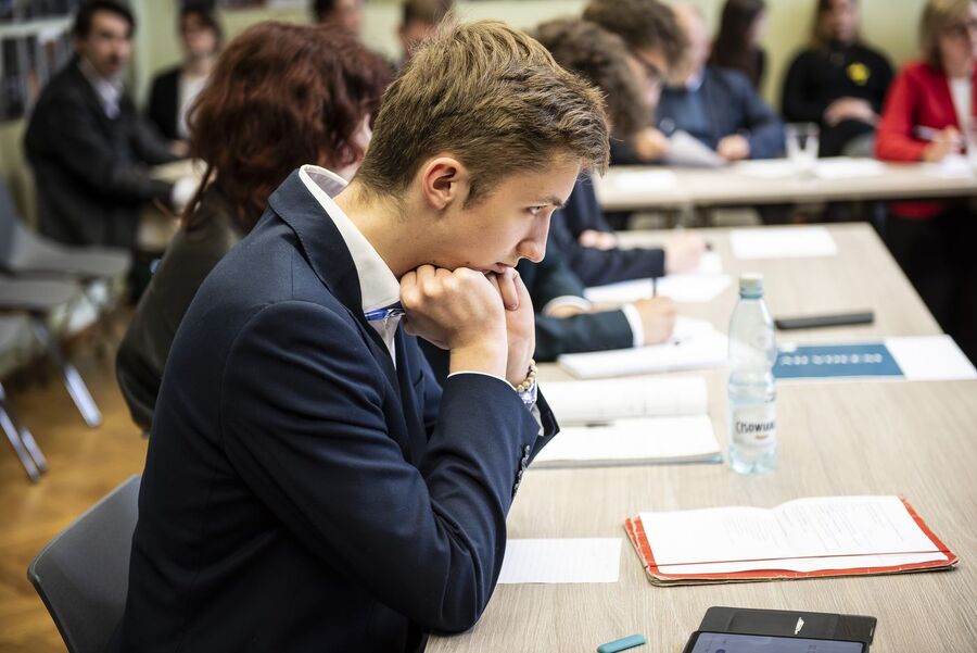 Finał VIII Małopolskiego Turnieju Debat Historycznych IPN. Fot. Agnieszka Masłowska (IPN)