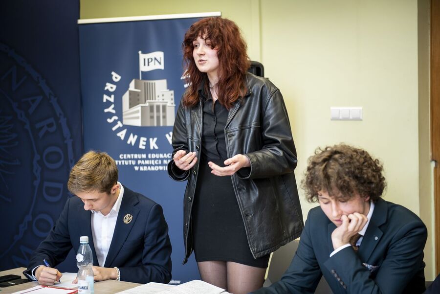 Finał VIII Małopolskiego Turnieju Debat Historycznych IPN. Fot. Agnieszka Masłowska (IPN)