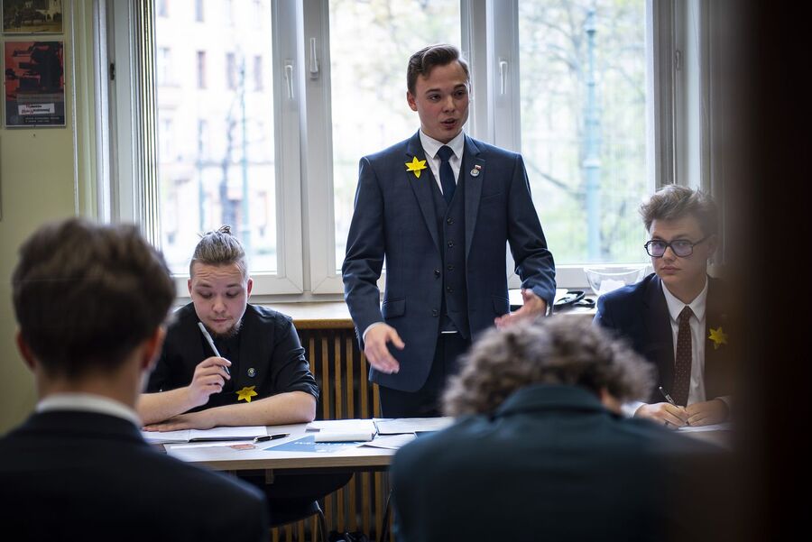 Finał VIII Małopolskiego Turnieju Debat Historycznych IPN. Fot. Agnieszka Masłowska (IPN)