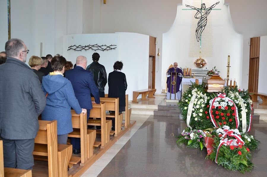 Uroczystości pogrzebowe mjr Alicji Samborskiej. Fot. Janusz Ślęzak (IPN)