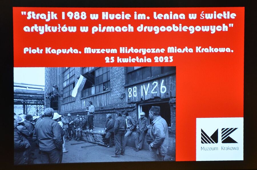 Konferencja naukowa o strajku w Hucie im. Lenina. Fot. Janusz Ślęzak (IPN)