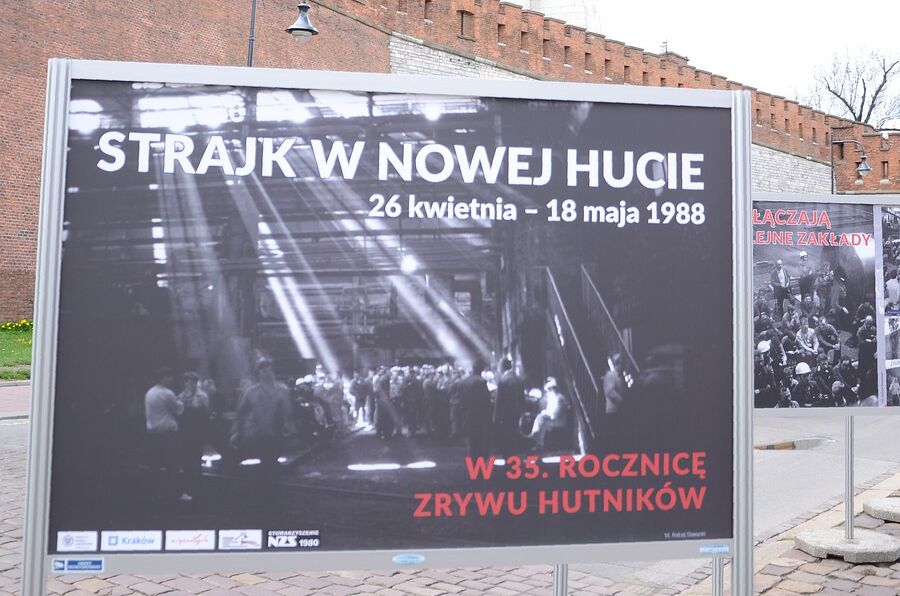 Wystawa o strajku hutników sprzed 35 lat. Fot. Janusz Ślęzak (IPN)