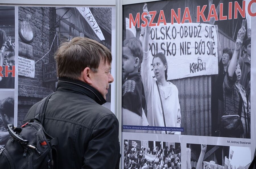 Wystawa o strajku hutników sprzed 35 lat. Fot. Janusz Ślęzak (IPN)