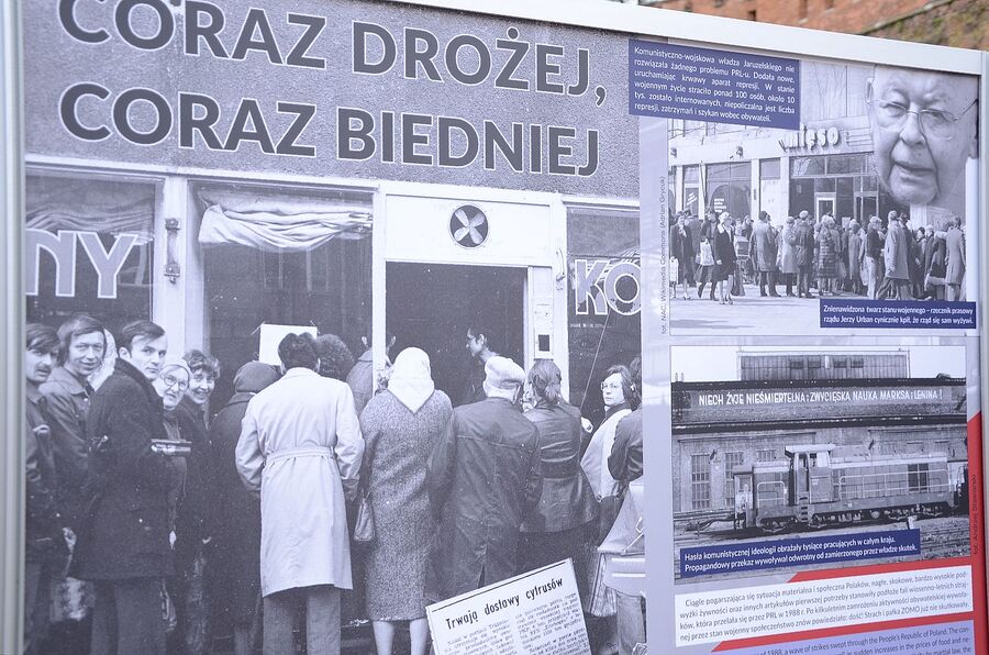 Wystawa o strajku hutników sprzed 35 lat. Fot. Janusz Ślęzak (IPN)