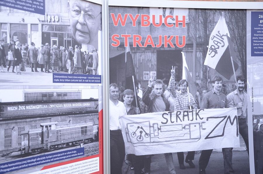 Wystawa o strajku hutników sprzed 35 lat. Fot. Janusz Ślęzak (IPN)