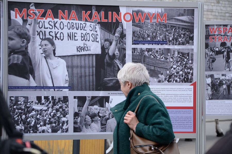 Wystawa o strajku hutników sprzed 35 lat. Fot. Janusz Ślęzak (IPN)