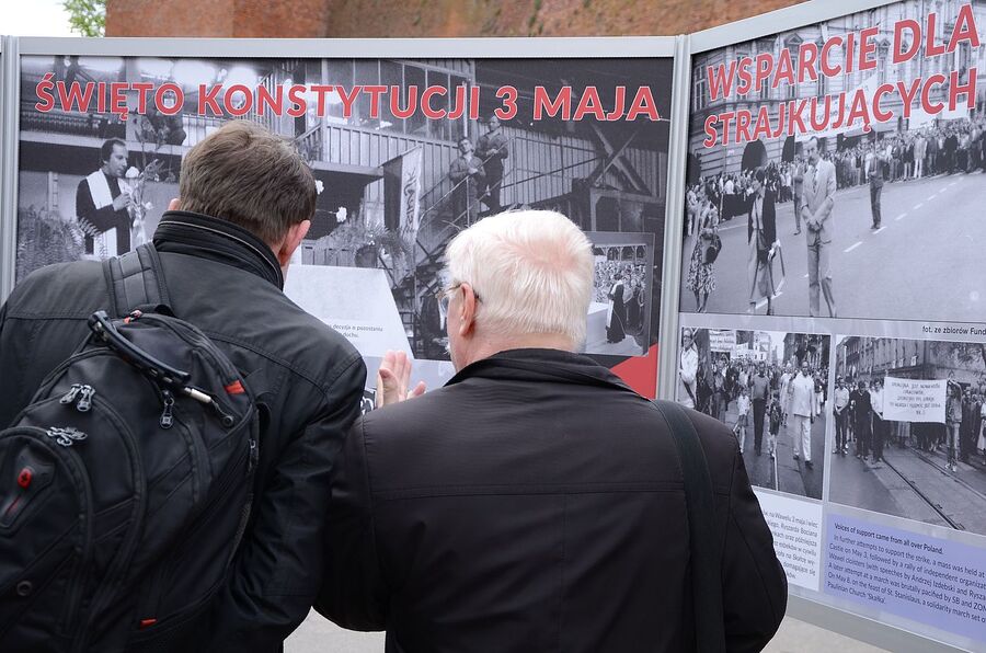 Wystawa o strajku hutników sprzed 35 lat. Fot. Janusz Ślęzak (IPN)