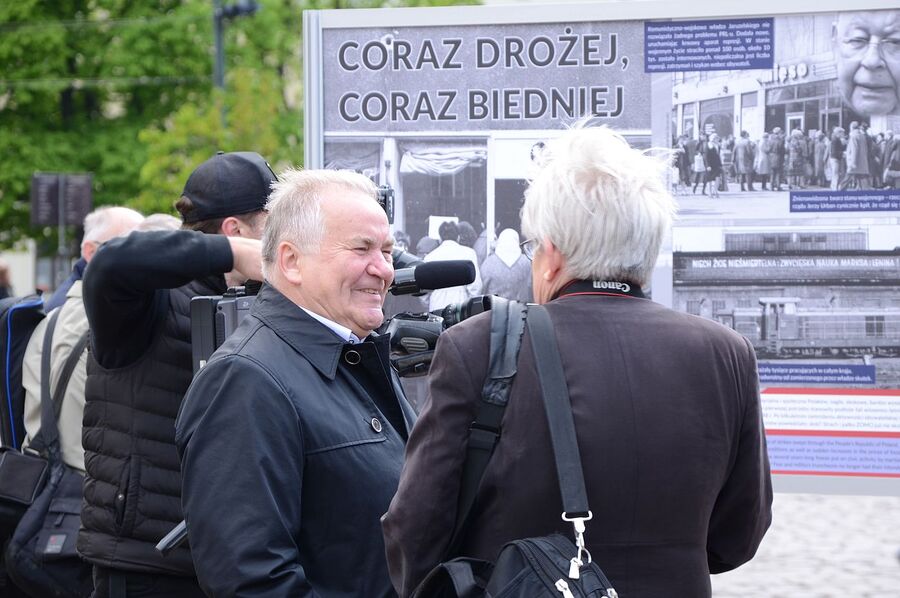 Wystawa o strajku hutników sprzed 35 lat. Fot. Janusz Ślęzak (IPN)