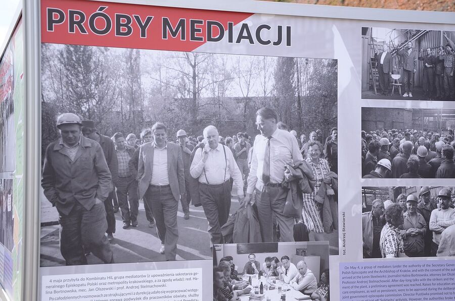 Wystawa o strajku hutników sprzed 35 lat. Fot. Janusz Ślęzak (IPN)