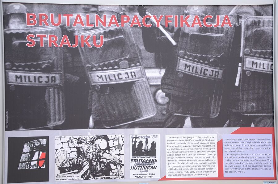Wystawa o strajku hutników sprzed 35 lat. Fot. Janusz Ślęzak (IPN)