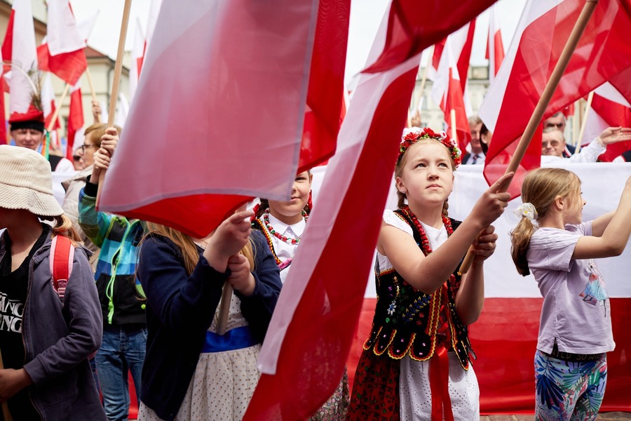 Dzień Flagi RP. Fot. Łukasz Osuch, zdjęcia udostępnienie przez MUW