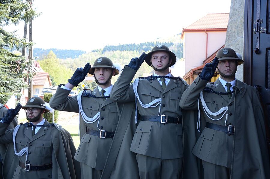 Uroczystości pogrzebowe Jana Sałapatka „Orła”. Fot. Agnieszka Masłowska i Janusz Ślęzak (IPN)