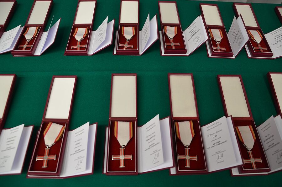 W Krakowie wręczono Krzyże Wolności i Solidarności. Fot. Janusz Ślęzak (IPN)