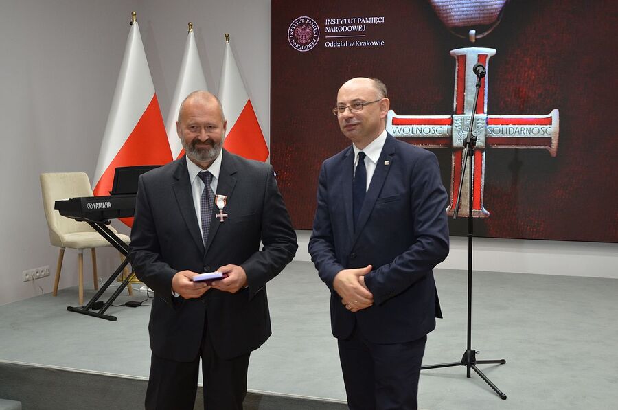 W Krakowie wręczono Krzyże Wolności i Solidarności. Fot. Janusz Ślęzak (IPN)