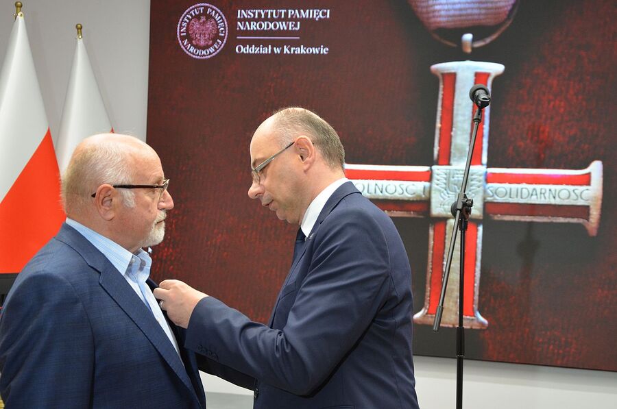 W Krakowie wręczono Krzyże Wolności i Solidarności. Fot. Janusz Ślęzak (IPN)