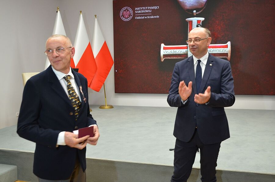 W Krakowie wręczono Krzyże Wolności i Solidarności. Fot. Janusz Ślęzak (IPN)