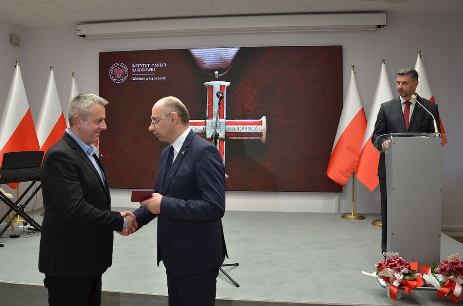 W Krakowie wręczono Krzyże Wolności i Solidarności. Fot. Janusz Ślęzak (IPN)
