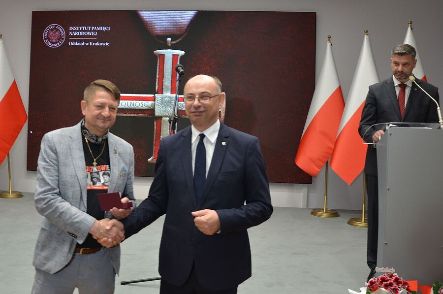 W Krakowie wręczono Krzyże Wolności i Solidarności. Fot. Janusz Ślęzak (IPN)