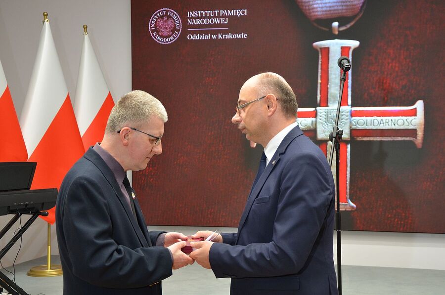 W Krakowie wręczono Krzyże Wolności i Solidarności. Fot. Janusz Ślęzak (IPN)