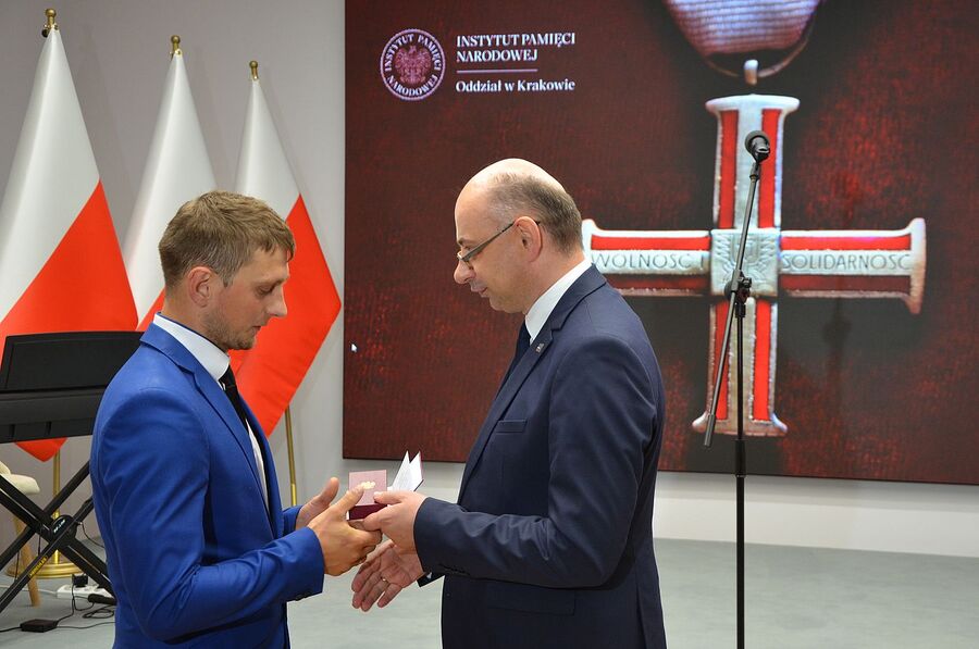 W Krakowie wręczono Krzyże Wolności i Solidarności. Fot. Janusz Ślęzak (IPN)