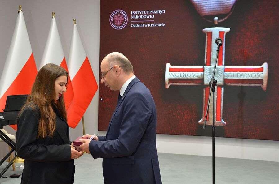W Krakowie wręczono Krzyże Wolności i Solidarności. Fot. Janusz Ślęzak (IPN)